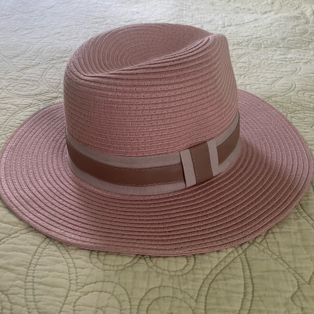 Light Pale Pink and tan Women's Hat